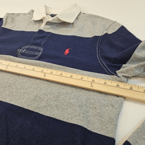 Polo Ralph Lauren Rugby Stripe Long Sleeve Men's Preppy Dress Shirt - Picture 5 of 9